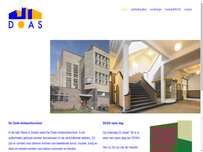 -16 1 11 13 16 2 21 26 3 6 8 8013 allemal ambacht ambachtsschol atelier atelierhouder authentiek beeldend benieuwd concert contact cultur d dag dan deur diver doas e enkel gebouw hom info@doas.nl klein kom kunst kunstenar kunstkadoas lang lat maart meest mimosastrat monumental muziek open oud pierik privacyverklar ruimtes sb stat theater uur verrass verschill vorm wer werk wijk workshop zang zaterdag zien zwoll
