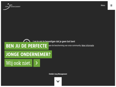 hom jij jong management menu ondernemer ontdek perfect wij