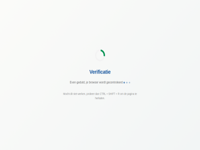 browser ctrl even gecontroleerd geduld herlad mocht pagina prober r shift verificatie verify werk