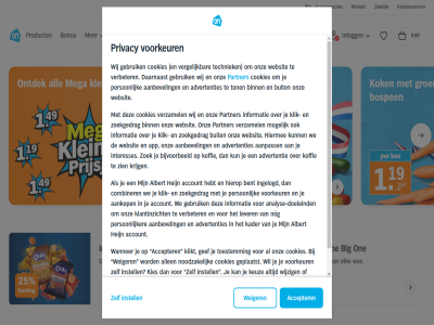 0 0.00 1 10 2 22 aanbevel aankop aanpass accepter account advertentie advertenties albert all allen analys analyse-doeleind app ariel assortiment beestacht bent best bestell big bijvoorbeeld binn bio bonus boodschapp bospen buit combiner cookiebeleid cookies daarnaast doeleind elk eten fris ga gebruik gef gegeven geldig geplaatst groent grootst hebt heijn hiermee hierop hoofdinhoud informatie ingelogd inlogg instell inten interesses intrek juni kader keuz kies klantenservic klantinzicht klein klik klikt knapper koffie kok korting krak krijg kun lag lekker lekkerder les lever mega min mogelijk n nog noodzak one onlin ontdek onz partner person persoonlijker pit pod premium prijsj prijsjes privacy privacybeleid product smak spaaracties supermarkt t/m techniek the tijger toestemm ton verbeter vergelijk verwerk verzamel via volkor voordel voorkeur wanner we websit weiger wek wij wijzig win winkel zakelijk zien zo zoek zoekgedrag