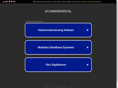 2024 copyright legal policy privacy scanmarker.nl
