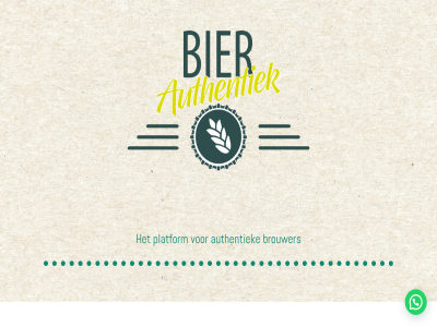 authentiek bierauthentiek.nl brouwer platform