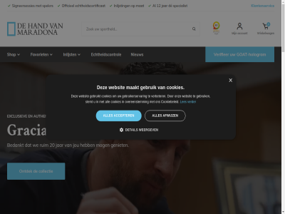 +31 0 1.999 12 19 1970 2.999 20 2026 218 3.249 40 499 85 aanbod abonner accepter account accountgegeven afwijz algemen all annuler argentinie authenticiteit authentiek bedankt bekijk bestell betal bezorg brazilie collectie collector contact cookiebeleid cookies de design detail dienst drom echt echtheidscertificat echtheidscontrol email exclusief exclusiev facturer faq favoriet frankrijk gebruik gebruikerservar gebruikt gehel geniet gesigneerd goat goat-hologram gracias grootst hand help hologram ieder info info@dehandvanmaradona.nl informatie ingelijst inlijst international item jap jar jou kennisbank klantenservic kylian laatst leo les lionel maakt maradona mat mbapp media mee meld memorabilia messi mog nederland nem nieuw nieuwsbrief nieuwst officieel ontdek ontvang ontwikkel onz opties order overeenstemm pel person pre pre-order premium privacyverklar product releases retour ruim s shirt shop signeersessies social special specialist speler sportfan sportheld sporticon sportmemorabilia stam stemt telefon uitgaves ultiem uniek verbeter verder verifieer voetbal voorwaard vrag war we websit weergev wereld whatsapp wij winkelwag wk zoek
