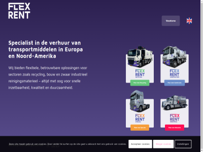 accepter akkoord amerika betrouw bied bouw cookies duurzam europa flexibel flexrent.eu gat gebruik industrieel instell inzet kwaliteit maakt noord noord-amerika oog oploss recycl reinigingsmaterieel sector sit snell specialist surf transportmiddel vacatures verder verhur weiger wij zoal zwar