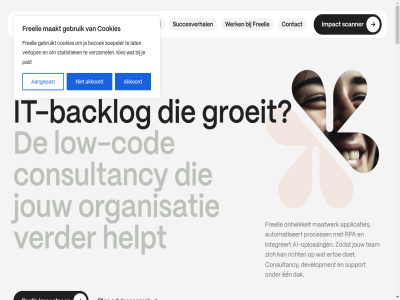 0627151329 10 2 2026 219.000 24/7 292.650 3 8 a aangepast aantal adviesgesprek agentic ai ai-chatbot ai-oploss akkoord all ander app applicatie applicaties auto auto-industrie automat automation automatiseert automatiser automotiv backlog behaald beheers bekijk benieuwd bespaard bestaand besteedt beteken beter bezoek blog bouw c chatbot cijfer classificeert cloud cod consultancy contact contacter control controleert controler cookie cookies copyright d d.vanmanen@freelie.nl dak data delft development dienst direct document doet downtim durft e een eenvoud elk energie ertoe exact field financ focus fout freelie full functional g geautomatiseerd gebruik gebruiker gebruikt geld gen generiek gratis groeiend groeit grot handmat hebt helpt herk hetzelfd i impact impactscan impactscanner industrie inmiddel integraties integreert integrer intelligentie investment invoer it it-backlog it-uitdag jar jij jou jouw kennisbank ker kies klant klanttevred kopieert kopier kost kracht kunstmat l lat legacy leningenportal low low-cod maakt maand maatwerk mak meetbar mendix menselijk migreerd minder minut moderniser mogelijk n n8n nativ niemand nodig o okaia omgev on onderhoud onderhoudsopdracht ondersteun onderwijs ontdek ontwikkel ontwikkelt onz opgeleverd oploss organisatie organisaties oud p pass past path plan platform power praktisch proces process r rabobank recent rendement repetitiev resultat return richt risico robotic rpa s samenvat scanner schaalbar schal sector servic slimm slimmer snel snelheid sneller soepeler softwar stap statistiek succesverhal support system tak team tevred tien tijd total traditionel tu tuss twee ui ui-path uipath uipath-omgev uitdag uniek uren vast veilig verder verhal verlop vernieuw verouderd vervang verwerk verzamel vijftien voelt vrijblijv w war we websit werk wij z zeld zodat