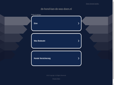 de-hond-kan-de-was-doen.nl dies domain kauf policy privacy