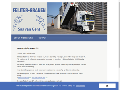 13 2024 afgehandeld agri agri-gerelateerd alex all b.v begrijp bekijk bent besliss betrok bied borsari burovantiel contact cookiebeleid cookies dankbar dankzij del direct doelstell efficient eigenar ervan feijter feijter-gran functioner garander gebruik genom gent gerelateerd gewaardeerd gewend goed graanhandel gran groet group hiervor indirect international italiaan jar kans komt lat lichtvaard lopend maakt maart mak med middel mogelijk nam nieuw ok onderdel ondernem ongewijzigd ontzet onz oog oprecht overdracht overnam overtuigd overweg person petra professionel realisatie realiser sas schrijv sit stap starck succesvol sutter toekomst vel verkocht verkop verplicht verrass vertrouw viendelijk vooralsnog voorbij voortgezet we wellicht wij wijz www.borsarigroup.com www.starckintl.com zak zoal zorgvuld zull