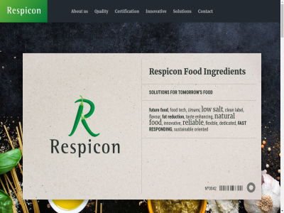 +31 0042 3295 61a 68036175 787856850 about at bv call certification contact fast fat fod for futur gravendel ingredient innovativ kg kvk low mijlweg n natural netherland o office@respicon.nl privacy quality reduction reliabl respicon respond s s-gravendel salt solution statement the tomorrow umami us