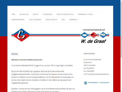 -693020 -699090 0184 1 1997 2969 47 aangeslot aannemer alblas all allround at badkamer bedrijf bijvoorbeeld complet contact contactgegeven cv cv-installatie cv-ketel cv-onderhoud dakreparatie dakwerkzam dienst e e-mail erkenn extra fax ga gasinstallaties gegev genoemd gerust gevestigd got graf grag hart het hom indruk info@wdegraafinstallatiebedrijf.nl inhoud installatie installatiebderijf installatiebedrijf installer januari ketel kran kunt lang lat lever link lod loodgieterswerkzam mail medewerker media mocht mogelijk nieuw nieuws/acties onderhoud onz oosteind opgericht opnem oud oud-alblas particulier praktisch prijsopgav radiator reparer rout sanitair sit sterkin tel terecht tijd uitgevoerd uneto uneto-vni vakkund velthuiz verschill verwarm via vni voer vof voorkom vrag vrijblijv w water we webdesign weerbericht welkom werkzam wij will zinkwerk zowel