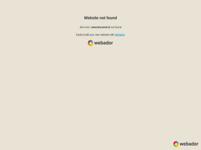 404 build easily error found not own webador websit with www.becared.nl your