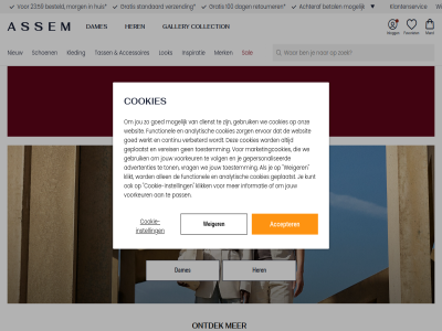 0 100 23 59 accepter accessoires achteraf advertenties allen analytisch and assem begonn best besteld betal collection continu cookie cookie-instell cookies dag dames dienst ervor favoriet functionel gallery gebruik gepersonaliseerd geplaatst goed gratis her huis informatie inlogg inspiratie instell jou jouw klantenservic kleding klik klikt kunt lok mand marketingcookies merk mogelijk morg nieuw ontdek onz pass retourner sal schoen standaard tass toestemm ton verbeterd vereis verzend volg voorkeur vrag we websit weiger werkt winkel zorg