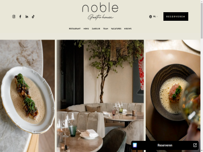 gastro hous menu nieuw nl nobl ontdek reserver restaurant team vacatures zakelijk