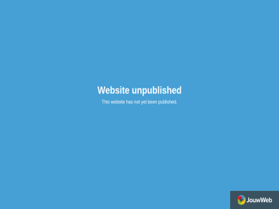 ben has jouwweb not published this unpublished websit yet