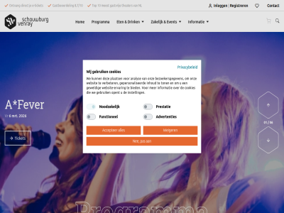 02 0478 06 1 10 2026 5 530 5801 7/10 8 999 aanbied accepter advertenties algemen analys anbi bezoekadres bezoekersgegeven bied bijboek bov bv by contact cookies di direct disclaimer do drink e e-ticket eerst ervar eten event functionel gastbeoordel gastvrij gebruik gepersonaliseerd geweld hom info info@schouwburgvenray.nl informatie inhoud inlogg instell jongen meest menu mrt nee nieuw nieuwsbrief nl noodzak ontvang onz opent partner pas plaats prestatie privacybeleid programma registrer schouwburg schouwburgplein sit social stamhouder theater thuis ticket ton top trot venray verbeter voorstell voorwaard vr we websit website-ervar weiger wereld wet wij za zakelijk