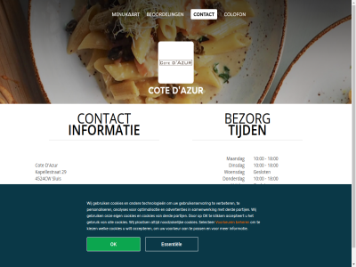00 10 18 29 4524cw accepteert accepter advertenties algemen all analyses azur beher beoordel bestell bezorg colofon contact cookies cookieverklar cot d derd dinsdag donderdag eig essentiel gebruik gebruikerservar geslot info informatie kapellestrat kiez klik lunch maandag menukaart noodzak ok onz optimalisatie partij pass pasta personaliser plaats privacy samenwerk selecter sluis snack statement technologieen tijd verbeter voorkeur voorwaard vrijdag welk wij wilt woensdag zaterdag zondag