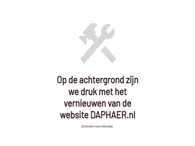 achtergrond binnenkort daphaer.nl druk informatie vernieuw we websit