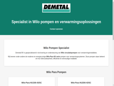 +31 0 0256 37 51565467 5536 5951 6 69551499 8 aanvrag b.v bekend belfeld betrouw bic btw bv cc circulatiepomp compact contact craenakker demetal eenvoud efficientie energiezuin gebruikershandleid gespecialiseerd groter hu hu15/6-43/sc hu25/6-43/sc iban info@demetal.nl informatie installatie installaties knab knabnl2h krachtiger kvk lang levensdur lever mail modern nl44 nl857915101b01 nr ondersteun opnem para pomp prestaties serie specialist stan tel uitvoer verkort verwarmingsinstallaties verwarmingsoploss verwarmingssystem wij wilo wilo-para