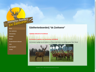 0612548144 2010 2026 afsprak baronie contact copyright edelhert edelhertenboerderij gebied geleg geslot gewei gilz hom klein link nabij nieuw openingstijd prachtig recept smaakverbond tilburg verkop vleesverkop westkant zonhoev