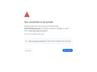 advanced attacker back be card cert chrom common connection credit enhanced err error exampl for from get highest information invalid learn level messages might mor nam net not on or password privacy privat protection s safety security steal to trying turn www.4onlinegroup.com your