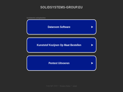 2024 copyright legal policy privacy solidsystems-group.eu