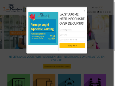 +316 08 15 2020 24/7 33 50 all anderstal beginner buitenland contact cursus cursuss disclaimer hom inburger informatie inschrijv intensiev kortingsbon ler lerar less lno login methodiek moedertaalspreker nederland nieuw niveau nl onlin ontvang onz overal particulier privacybeleid recht samenwerk schrijf stur taalcursuss tal universitair vacatures vanuit video volg voorbehoud voorwaard websit werkvloer