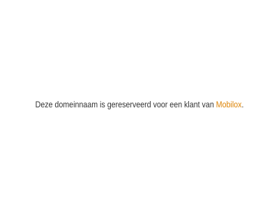 domeinnam gereserveerd klant mobilox