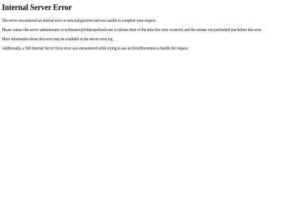 500 error internal server