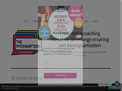 acceptanc ads af agree and ander artikel bent beroepsartiest blog concert confirm contact continued cookies denk display en english enhanc ervar ervor experienc gehoord gev gewerkt hebt hel hom idee jarenlang jouw muziek nadat nem onthoud our pitchshifter ploeter presentatie presentatiecoach presentatietrain publiek schrijv shop songtekst sprek stat tailored the this to total use uses vanuit ver verhal war websit wij your zeker zorg zul