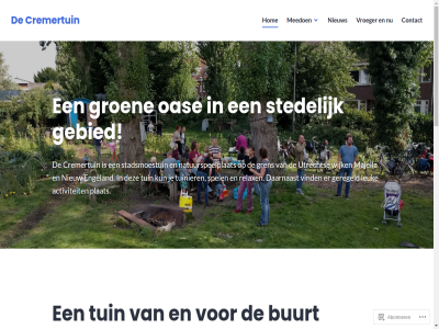 2014 248 abonner activiteit augustus betrok bezig bij blijv blog braakligg buurt contact cremerstrat cremertuin daarnaast druk elkar engeland facebok gebied geregeld gerelaxt gespeeld getuinierd gezelliger gren groen groener hag hom hoogt hulp instanties kun leuk leuker ligt majella mak meedoen meld mooier natuurspeelplat nieuw nieuwsbrief oas ontdekkingsplat plat relax richting rotterdam/den sind spel spor stadsmoestuin stedelijk ter terrein tuin tuinier tuss utrecht verandert vind volg vroeger we wijk wordpress.com
