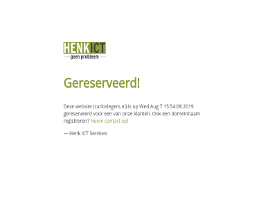 carloslegers.nl contact gereserveerd henk ict nem services