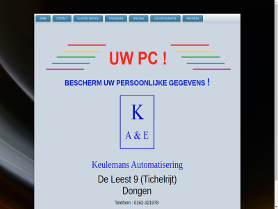 -319168 -321978 0162 2014 9 automatiser bescherm contact copyright dong fax gegeven hom keuleman klant leest partner person servic speciaal telefon tichelrijt training uw-pc.nl visitekaartj webdesigner