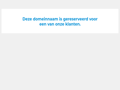 domeinnam gereserveerd klant onz