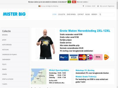 -2 -7 -7370406 0 00 040 1 100 10xl 10xl-12xl 12xl 13 15 16 17 18 19 1x 2 20 21 22 24 25 26 28 29 2xl 3 300 32 34 35 39 40 41 4479 46 47 49 5 5503 59 600 671 6xl 7xl 8 8xl 9 900 95 a aanbevol aanbied aanbod aangegev aangekocht aankoopbedrag aankop aanschaff aanwez abonner abstract account actie adem adres advies afbeeld aflop ai ai-gegenereerd akkoord algemen all allemal allen ander artikel assortiment automatisch bamboe basic bedankt bedrijf bedrukt begrip behoort bekek belangrijk belgisch bent beoordel bepaald bericht beschik beschikt best bestat bested besteedt bestel bestelbedrag besteld bestell betaalmethod beter betreft betrek bevest bezoek bezorg bied biedt big bijvoorbeeld bird blauw blog blue boord bovendien boxershort bred breng broek broekspijp bruiloft bruin cadeau camouflag camus casual ceceba chest chino clothing cobalt collectie combinaties comfortabel comfortgehalt contact cookies daarbov daardor daarnaast daarom dagio denim denk deskund dessin diabetes diabetisch diabetsok dienst direct doorgan draagt drag drie duidelijk e e-mail echter eenmal eenvoud eenvoudiger eerst eff eig eindresultat elegant elk en/of enzovoort erg ervar ervor espionag evenen exclusief extra fed festival fijn fijner flamingo floral formel fysiek ga gat gebaseerd gebracht gebrok geeft gegenereerd geleg gelukk gemaakt geniet geopend gerust gespecialiseerd geval gevall gewenst gewon geword gezorgd gezwoll ghort goed grag gratis groeiend groen groep grot groter h hal hanter hart helemal help helpt her herenkled herenkostum herenwinkel hierbij hierdor hiervan hoeft hoewel hog hom hoodie hoogst houdt huis hygienisch ieder iederen illustratie incidentel industrie info@misterbig.nl informatie ingewikkeld inlever interessant item jas jass jean jeansxl juist kam katoen kenmerk keuz kiest kiez kijkj klant klantenservic kleding kledingstuk klein kleiner kleur knellend komt kop kort korting kost kostum koud krijg krijgt kun kunt kwaliteit laagst lag lang langer langskom lastig leaf legend l