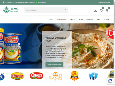 +31 0 0115 0116 086970 2025 273 5 5433 600 613 85 a about after all also an and arabic are arrang as assortment at becom best brabant brand can cart channel condition contact copyright countries customer delivery distribution email ensur europ exclusiv famous fast fax fin fod for general god halal hav havenlan hom however importer info@temafinefoods.com interest item job katwijk latest located many meat mediterranean met mobil navigation netherland new nk no noord noord-brabant offer our own pick policy possibl prices privacy product request ric servic son study submitted supplier tel tema term the their through timely to transport up us view we websit welcom whatsapp will with you your