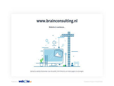aanbouw bestand by directory html pagina powered public upload vervang websit www.brainconsulting.nl