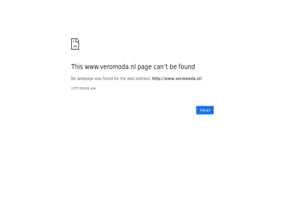 404 addres be can error for found http no pag reload t the this web webpag www.veromoda.nl