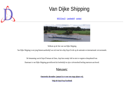 contact d dijk enja enja-d facebok leerbedrijf m/s nieuw shipping sit volg welkom