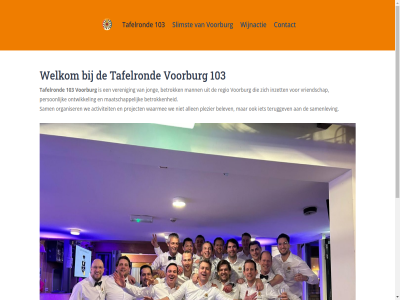 103 activiteit allen belev betrok contact inzet jong maatschapp mann ontwikkel organiser person plezier project regio sam samenlev slimst tafelrond teruggev veren voorburg vriendschap waarmee we welkom wijnactie
