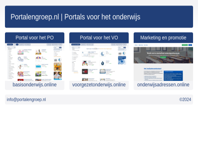 2023 basisonderwijs.online info@portalengroep.nl market onderwijs onderwijsadressen.online po portal portalengroep.nl promotie vo voorgezetonderwijs.online