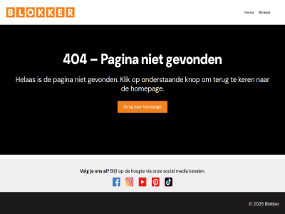 2025 404 blijf blokker gevond helas hom homepag hoogt kanal ker klik knop media onderstaand onz pagina social terug via volg winkel