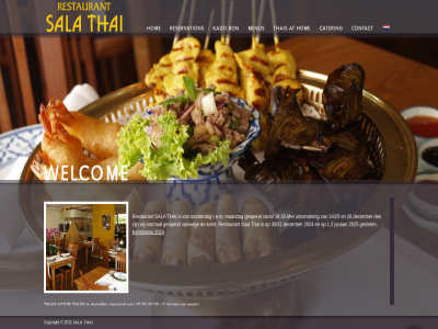 -20 1 15 2011 2024 30 5 7 copyright dag dagelijk geopend kerstmenu per restaurant sala thai thais thuis wek