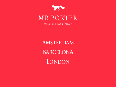 amsterdam barcelona hom london mr porter steakhous