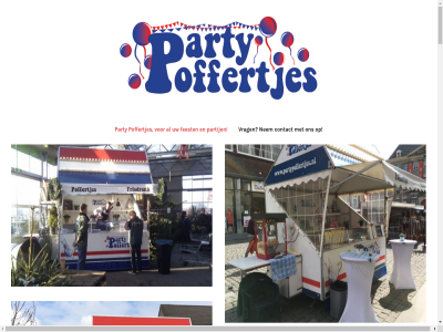 contact feest nem partij party poffertjes vrag welkom