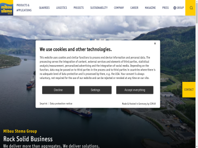 2 20 2026 2028 40 500 50th 7 a accept acros act adequat advanced advertis afrikahav aggregat aggregates all along alway amsterdam an analysis/measurement and anniversary announc announces any application are around array art aspect asphalt at b.v baltic be beginn ben best beyond bond budget build busines by c0 c02 can capacity carer ccm19 chain challeng coastal company complet comprehensiv concret condition confidenc consent conservation construction contact content control cookies cost cost-effectivenes count countries currently customer data decades decades-long declin dedicated deliver delivery depend depth development devic discharg discover diver e.g effectivenes element employes end enjoy ensur environment environmental europ european even every everyth excellenc expect experienc expertis external facet fast flet footprint for form foster frames from fulfil function futur german germany get glanc gmbh great group grow has hav help high high-quality history hosted imprint in-depth includ includes industry information infrastructur initiativ innovation integrated integration interest its jelsa kep key knowledg land largest leading legal level ll logistic long mad magazin mak management material may measures media mibau mibau-stema million mind modern moment mor most motivat motto nam natural nederland network new no north northern norwegian not notic offshor on one one-stop operated optimiz or order ordered other our overall part parties partner passed per personal personalized pit plac pleased policy portal portfolio position practices pres privacy procedures proces process processed product production project promptly protection provided quality quarries quarry railway read reduc reduction rejected reliability reliabl rely required responsibility revoked road rock s sales sand scheduled sea seamles second sector see selection self self-discharg self-unload september serves servic services setting sev shaped shaping sharing similar sinc sit slavery social solid