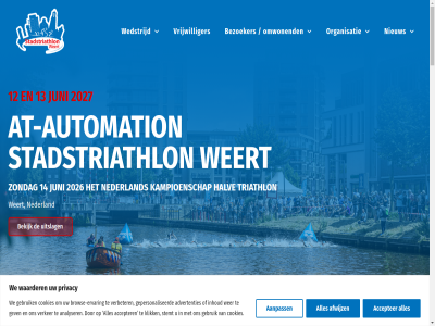 00 07 09 1 10 11 12 13 14 15 16 17 2026 2027 283 2e 3 30 35 aanpass accepter actie advertentie advertenties affiniteit afwijz algemen analyser at at-automation atlet automation bassin bekijk beleid beurt bezoeker bezoekersinfo brow browse-ervar categorieen compact contact cookie cookies copyright daarnaast dag dames design diver divisie divisiewedstrijd draagt dutch en ervar evenement expo fiets foto gebruik gedacht geleg gepersonaliseerd gev goed halv hardlop hart her horeca hosting hotspot ict informatie inhoud jong juni kampioenschap kanal kid kijkj kind klik kom kunt kwart lang lat m3 mid middag minut miss mogelijk mrrm natur nederland nem nieuw nk nk/agk omwon ontzet onz open organisatie oud ouder ouder-kind pagina parcour partner prijsuitreik privacy programma recreatiev rond s second semiprofessionel serie series sfeerimpressie sportliefhebber sportspektakel sprint stad stadstriathlon stadstriathlonweert stan start stemt stichting t/m temperatur terugblik tijden tijdschema toe triathlon trio trot twed uitslag uren uur verbeter verker vlak voll vrijwilliger waarder war warm we web websit wedstrijd weekend weert welkom wer wij winkel zaterdag zeker zien zondag zuid zwemm