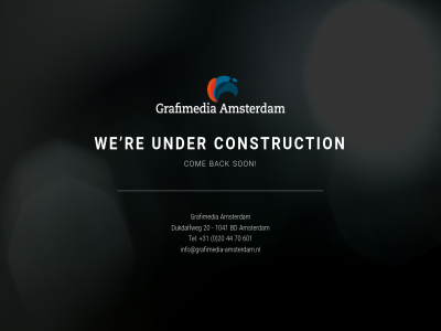 +31 0 1041 20 44 601 70 amsterdam back bd com construction dukdalfweg grafimedia info@grafimedia-amsterdam.nl re son tel under we