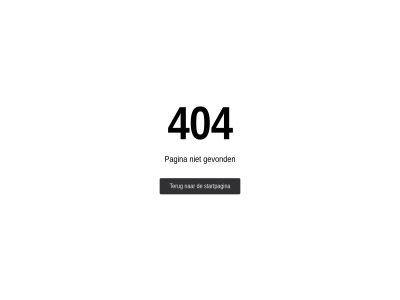 404 found gevond not pag pagina startpagina terug