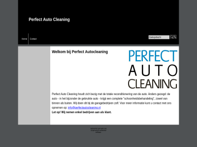 auto autoclean bedrijv cleaning contact enkel gemaakt hom info@perfectautocleaning.nl klant let nem perfect shopfactory softwar webwinkel welkom wij
