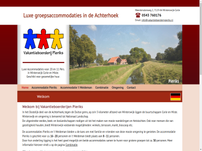 +31 -11 -760176 0 0543 11 16 2 20 2026 30 5 543 56298048 7119 760176 8 accommodatie accommodaties achterhoek afstand afwerk ah beid bek benoemd bent bied biedt bioscop boerderij boslandschapp boss brugg buurtschapp ca combinatie contact corl del direct duit e email etc familie fietstocht gelderland gen geniet geschikt gewend gezam gezell goed gren groep groepsaccommodatie groepsaccommodaties groter hel hierover hom houd hur info@vakantieboerderijpieriks.nl informatie jongerengroep kan kilometer kvk landschap ligg ligging ligt lux mak markt meenkmolenweg mens mist mogelijk mooi n national nodig omgev onderl ontvang onz oostelijk pagina per person pierik pieriks-bek plat sam t terrass twee uiteraard uitgestrekt vakantieboerderij vakantiepark vindt voldoend vriend wandel weideman weides weiland welkom wij winkel winterswijk winterswijk-corl zoal