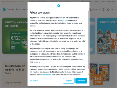 0 0.00 00 1 10 12 2x 3 30 300 aanbevel aanbied aankop aanpass accepter account advertentie advertenties ah albert all allen analys analyse-doeleind app assortiment avondj bekijk bent bestell beweg bijvoorbeeld binn bio bonus boodschapp box buit cadeau cadeaukaart combiner cookiebeleid cookies daarnaast deal doeleind eerst extra favoriet film folder ga gebruik gef gegeven geldig geniet genoeg geplaatst goed griep grootst hebt heijn herfst hiermee hierop hoofdinhoud informatie ingelogd inlogg instell interesses intrek jar kader keuz kies klantenservic klantinzicht klik klikt koffie korting krijg kun last leff les lever mer min mogelijk nog noodzak november onlin onz partner per person persoonlijker premium privacy privacybeleid product smak snack snel spaaracties spar speciaalbier stap supermarkt t t/m tafel techniek terra toestemm ton uitjes vanavond verbeter vergelijk verkoud verwerk verzamel verzilver via visj voorkeur wanner we websit weiger wer wij wijzig win winkel zakelijk zet zien zoek zoekgedrag